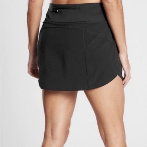Athleta “Run With It” High Rise 14” Black Skort Size M - Picture 1 of 6